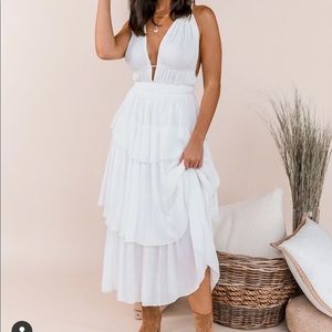 Gorgeous white boho dress